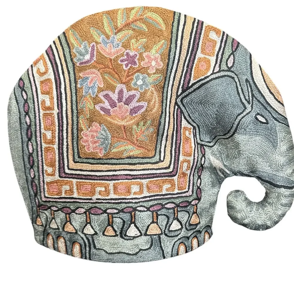 Hand Embroidered Multicolored Elephant Tea Cozy